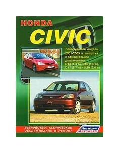 Honda Civic (леворульные модели) 2001-05 г.Руководство по...