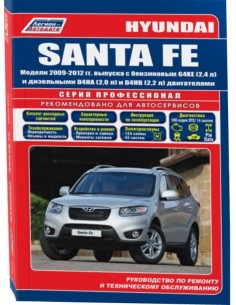 Hyundai Santa Fe 2009-12 г.Руководство по ремонту и...