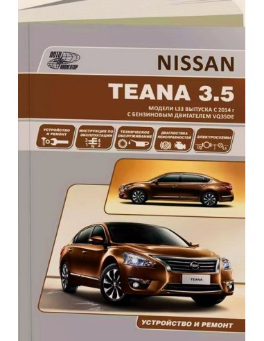 Nissan Teana с 2014 г.Книга по...