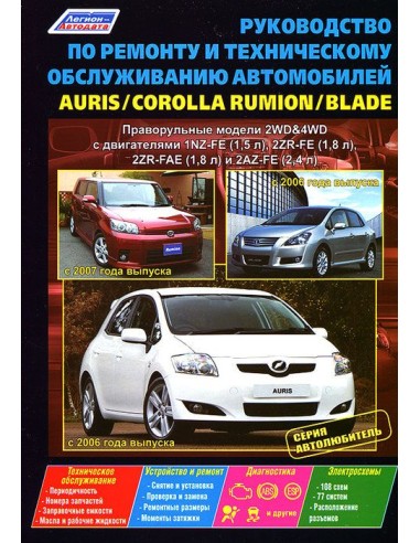 Toyota Auris/Blade 2006-12 г./ Corolla Rumion c...