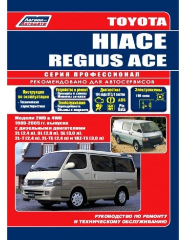 Toyota Hiace / Regius Ace 1989-05 г.Руководство...