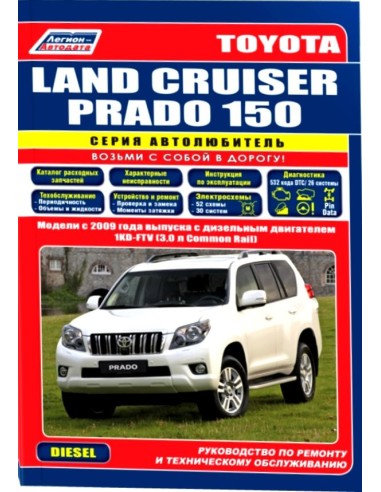Toyota Land Cruiser Prado 150 c 2009 г. Серия Автолюбитель. Руководство по ремонту и тех.обслуживанию.(Легион)