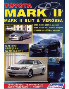 Toyota MARK II 2000-04 / MARK II BLIT 2002-07 г. /...
