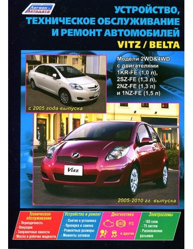 Toyota Vitz / Belta 2005-12 г.  Руководство по...