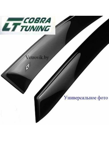Ветровики Cobra накладные на Scania 3-series (ДЛИННЫЙ)