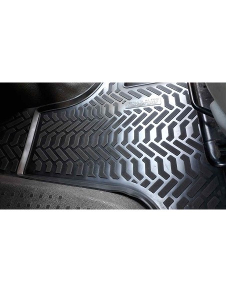 Коврики в салон Aileron на VW T5/T6 Transporter, Caravelle, Multivan (2003-) (передние) 3D с подпятником