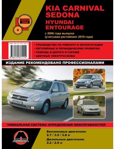 Kia Carnival / Sedona с 2006 г./2010...