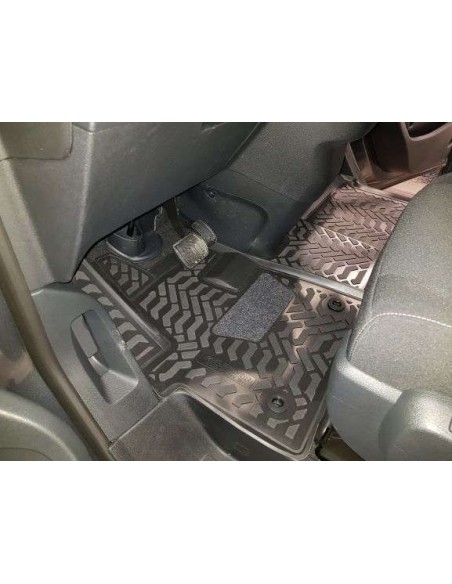Коврики в салон Aileron на Peugeot Traveller (2016-)/Citroen SpaceTourer(3D с подпятником) (Крепеж1) передние, 2шт.