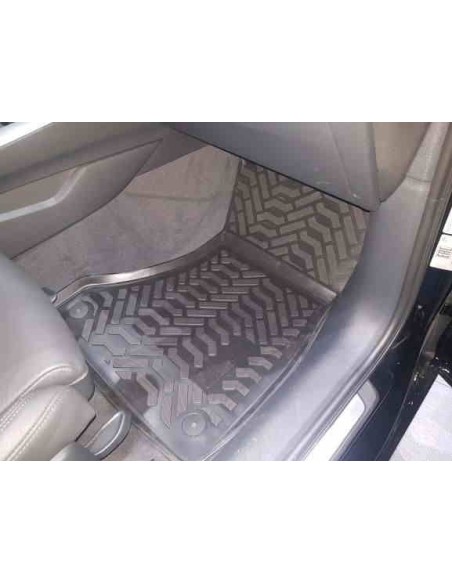 Коврики в салон Aileron на Audi A4 (B9) (2015-)(3D с подпятником)(Крепеж4)
