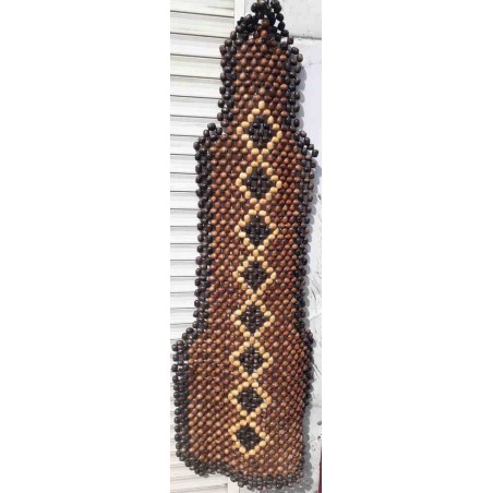 Накидка на сиденье  деревянная массажная лакированная