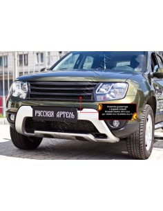 Решетка радиатора с черной сеткой (4мм) Вариант 1 Renault...