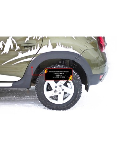 Накладки на колёсные арки Renault Duster 2015-...