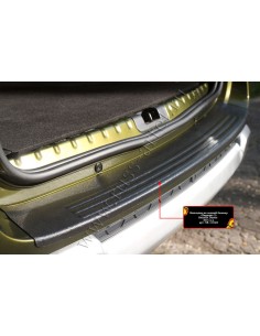 Накладка на задний бампер Вариант 3 Renault Duster 2015-...