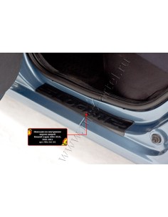 Накладки на внутренние пороги дверей (4шт) Renault Logan... 2