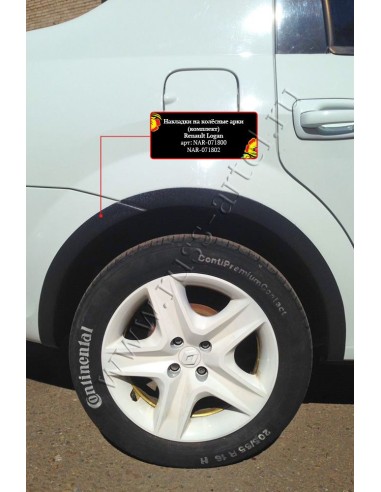 Накладки на колёсные арки Renault Logan...