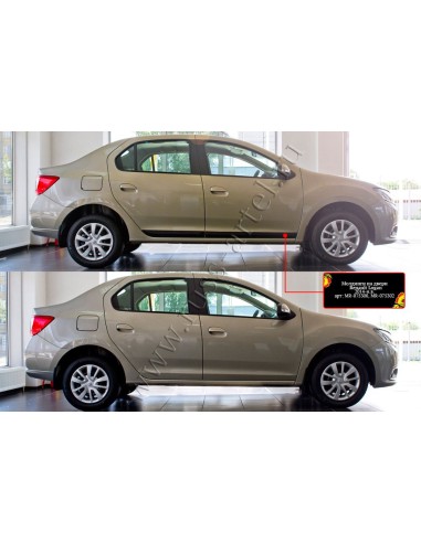 Молдинги на двери Renault Logan 2018-.Русская...