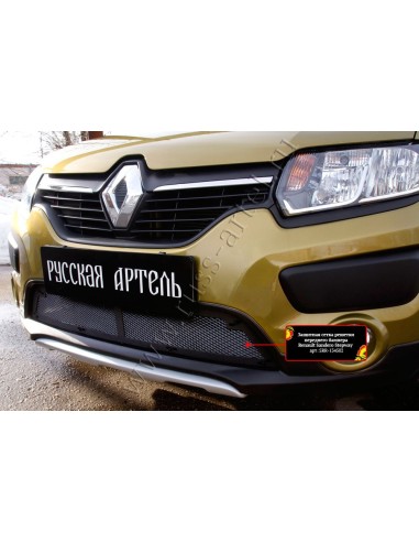 Защитная сетка решетки переднего бампера...