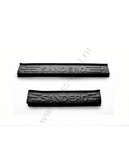 Накладки на внутренние пороги дверей (4шт) Renault Sandero 2018- (II рестайлинг) .Русская Артель