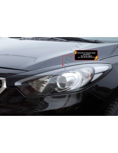 Накладки на передние фары (реснички) KIA Cerato 2013-2016...