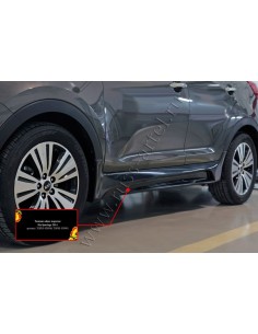 Тюнинг обвес порогов Sportage III рестайлинг 2014-2015...