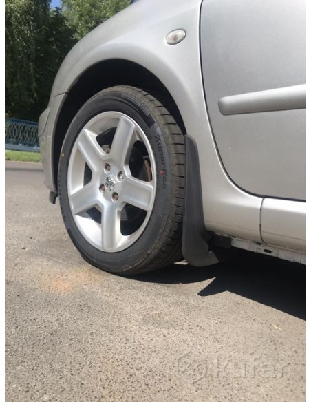 Брызговики Пежо 307 / Peugeot 307(комплект 4шт,передние+задние)(MG)