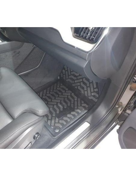 Коврики в салон Aileron на Volvo XC60 (2017-)  (3D с подпятником)