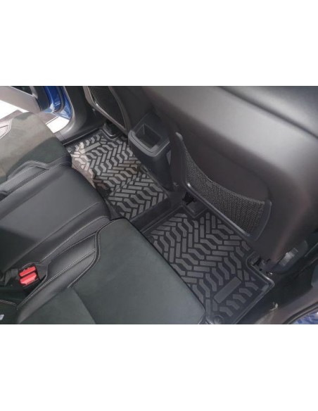 Коврики в салон Aileron на Volvo XC90 (2015-)  (3D с подпятником) (Крепеж4)