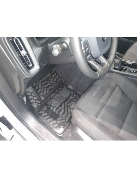 Коврики в салон Aileron на Volvo XC40 (2017-)  (3D с подпятником)
