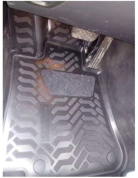 Коврики в салон Aileron на Mercedes-Benz GLC (X253) (2015-)(3D с подпятником) (Крепеж2)