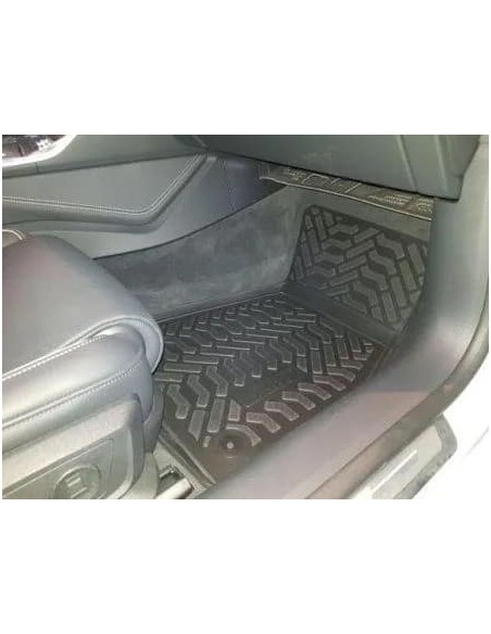 Коврики в салон Aileron на Audi A7 (4G/C7) (2010-)(3D с подпятником)(Крепеж4)