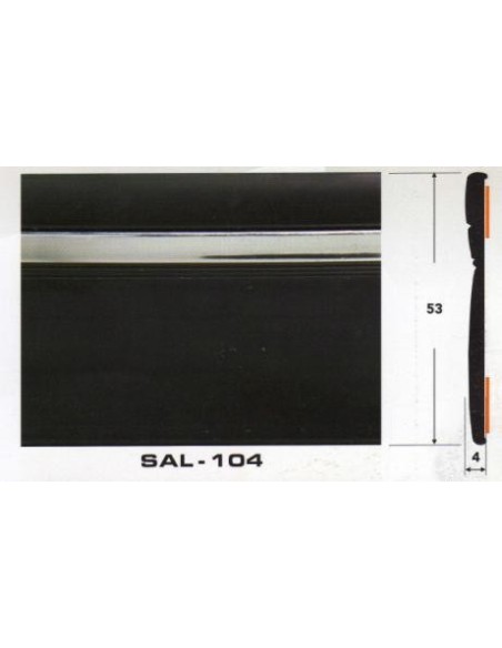 Молдинг автомобильный SAL/104 (53х4 мм.)(цена за 1 метр)