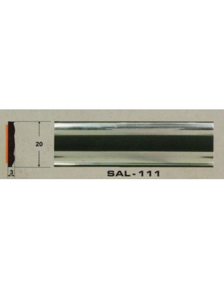 Молдинг автомобильный SAL/111 (20х3 мм.)(цена за 1 метр)