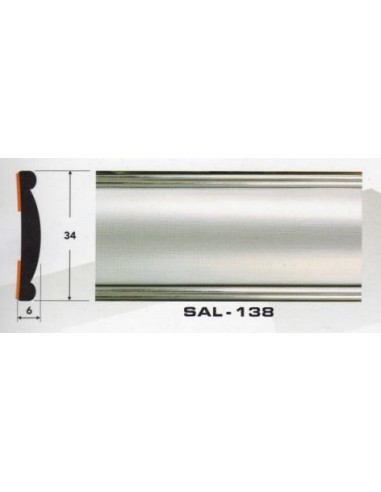 Молдинг автомобильный SAL/138 (34х6 мм.)(цена за 1 метр)