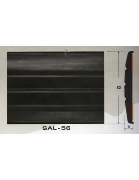 Молдинг автомобильный SAL/56 (52х6 мм.)(цена за 1 метр)