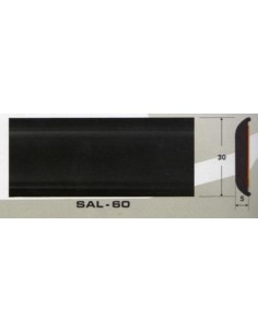 Молдинг автомобильный SAL/60(30х5 мм.)(цена за 1 метр)