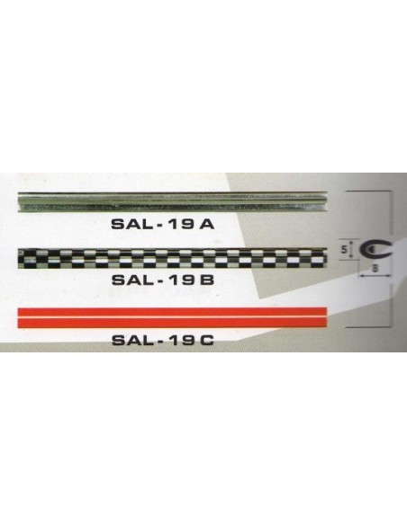 Молдинг автомобильный SAL/19 (5х8 мм.)(цена за 1 метр)
