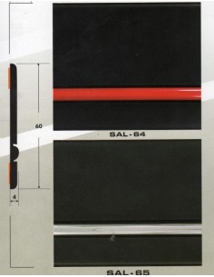 Молдинг автомобильный SAL/64,65(60х4 мм.)(цена за 1 метр)