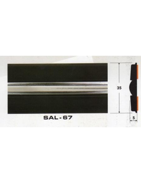 Молдинг автомобильный SAL/67 (35х5 мм.)(цена за 1 метр)