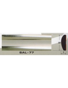 Молдинг автомобильный SAL/77 (22х7 мм.)(цена за 1 метр)