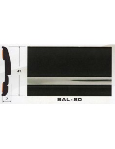 Молдинг автомобильный SAL/80 (41х7 мм.)(цена за 1 метр)