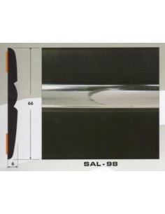 Молдинг автомобильный SAL/98  (66х6 мм.)(цена за 1 метр)