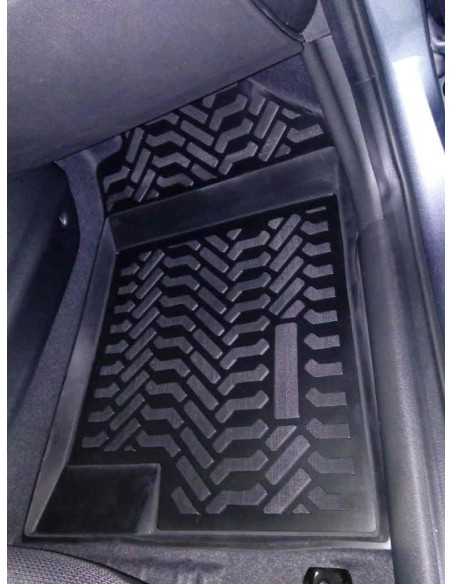 Коврики в салон Aileron на Hyundai Solaris II (2017-) / Kia Rio IV (06.2017-) салон (3D с подпятником)